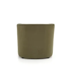 Garnero Arredamenti Sedie Sala Attesa|Poltrone Sala D'attesa-Poltrona imbottita relax in velluto Simeone Verde