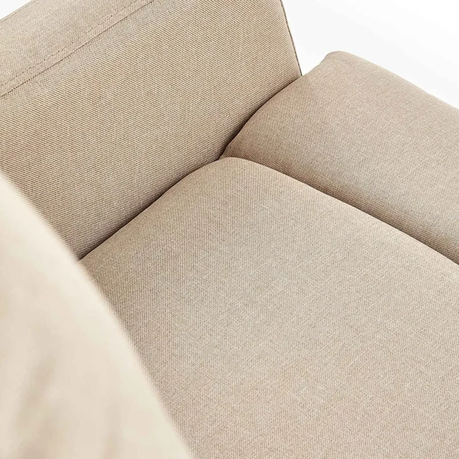 Garnero Arredamenti Poltrone Relax-Poltrona reclinabile imbottita in tessuto beige Adele