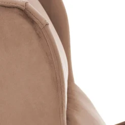 Garnero Arredamenti Poltrone Relax|Poltroncine Imbottite-Poltrona reclinabile imbottita in velluto beige Cassiopea Tessuto Vellutato Lucido Beige