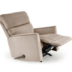 Garnero Arredamenti Poltrone Relax|Poltroncine Imbottite-Poltrona reclinabile imbottita in tessuto Benuat Beige