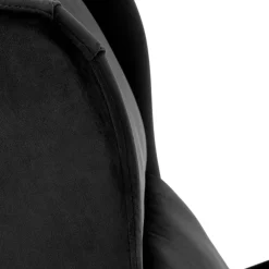 Garnero Arredamenti Poltrone Relax|Poltroncine Imbottite-Poltrona reclinabile imbottita in velluto Cassiopea Nero