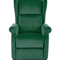 Garnero Arredamenti Poltrone Relax|Poltroncine Imbottite-Poltrona reclinabile imbottita in velluto Cassiopea Verde