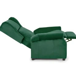 Garnero Arredamenti Poltrone Relax|Poltroncine Imbottite-Poltrona reclinabile imbottita in velluto Cassiopea Verde