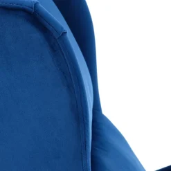 Garnero Arredamenti Poltroncine Imbottite|Poltrone Relax-Poltrona reclinabile imbottita in velluto Cassiopea Blu