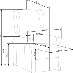 Garnero Arredamenti Poltroncine Imbottite|Poltrone Relax-Poltrona reclinabile imbottita in velluto Cassiopea Blu