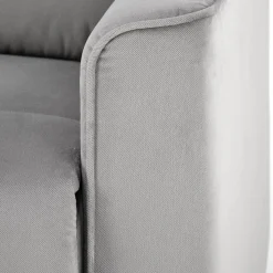 Garnero Arredamenti Poltrone Relax|Poltroncine Imbottite-Poltrona reclinabile imbottita in tessuto Benuat Grigio