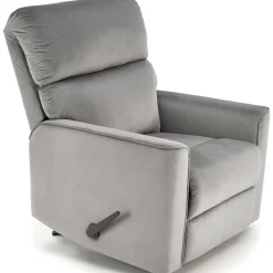 Garnero Arredamenti Poltrone Relax|Poltroncine Imbottite-Poltrona reclinabile imbottita in tessuto Benuat Grigio