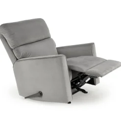 Garnero Arredamenti Poltrone Relax|Poltroncine Imbottite-Poltrona reclinabile imbottita in tessuto Benuat Grigio