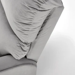 Garnero Arredamenti Poltrone Relax|Poltroncine Imbottite-Poltrona reclinabile imbottita in tessuto Benuat Grigio