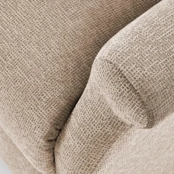 Garnero Arredamenti Poltrone Relax|Poltroncine Imbottite-Poltrona reclinabile massaggiante imbottita in tessuto Elion Beige