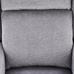 Garnero Arredamenti Poltrone Relax|Poltroncine Imbottite-Poltrona reclinabile massaggiante imbottita in tessuto Elion Grigio