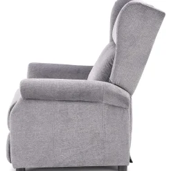 Garnero Arredamenti Poltrone Relax|Poltroncine Imbottite-Poltrona reclinabile massaggiante imbottita in tessuto Elion Grigio