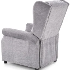 Garnero Arredamenti Poltrone Relax|Poltroncine Imbottite-Poltrona reclinabile massaggiante imbottita in tessuto Elion Grigio