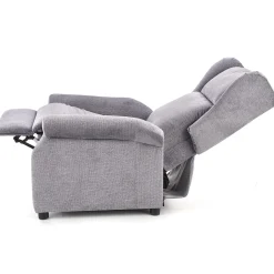 Garnero Arredamenti Poltrone Relax|Poltroncine Imbottite-Poltrona reclinabile massaggiante imbottita in tessuto Elion Grigio