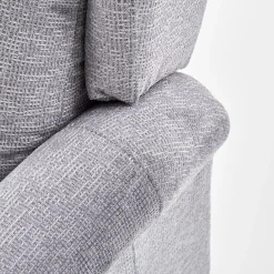 Garnero Arredamenti Poltrone Relax|Poltroncine Imbottite-Poltrona reclinabile massaggiante imbottita in tessuto Elion Grigio