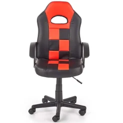 Garnero Arredamenti Sedie Per Scrivania Ragazzi-Poltrona regolabile per scrivania ragazzi in ecopelle rosso nero Grove