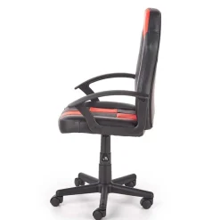 Garnero Arredamenti Sedie Per Scrivania Ragazzi-Poltrona regolabile per scrivania ragazzi in ecopelle rosso nero Grove