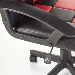 Garnero Arredamenti Sedie Per Scrivania Ragazzi-Poltrona regolabile per scrivania ragazzi in ecopelle rosso nero Grove