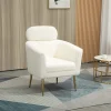 Garnero Arredamenti Poltrone Design|Poltrone Relax-Poltrona relax da salotto in tessuto panna oro Picaro