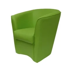 Garnero Arredamenti Poltrone Sala D'attesa-Poltrona relax in ecopelle prato Valentina Verde