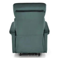 Garnero Arredamenti Poltrone Design|Poltrone Relax-Poltrona relax reclinabile elettrica in velluto verde Fatia