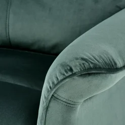 Garnero Arredamenti Poltrone Design|Poltrone Relax-Poltrona relax reclinabile elettrica in velluto verde Fatia