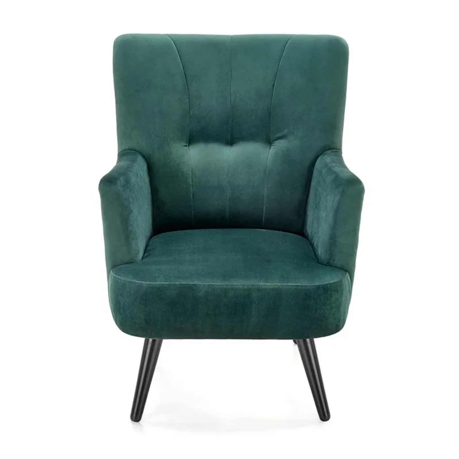 Garnero Arredamenti Poltrone Design|Poltrone Relax-Poltrona relax soggiorno in velluto verde scuro nero Nicosia