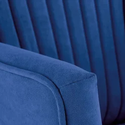 Garnero Arredamenti Poltrone Design|Poltrone Relax-Poltrona relax soggiorno in velluto blu nero Praia