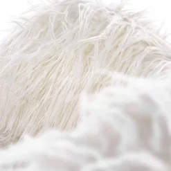 Garnero Arredamenti Poltrone Design|Poltrone Sala D'attesa-Poltrona sedia a dondolo design pelliccia bianco crema struttura legno metallo Winnipeg