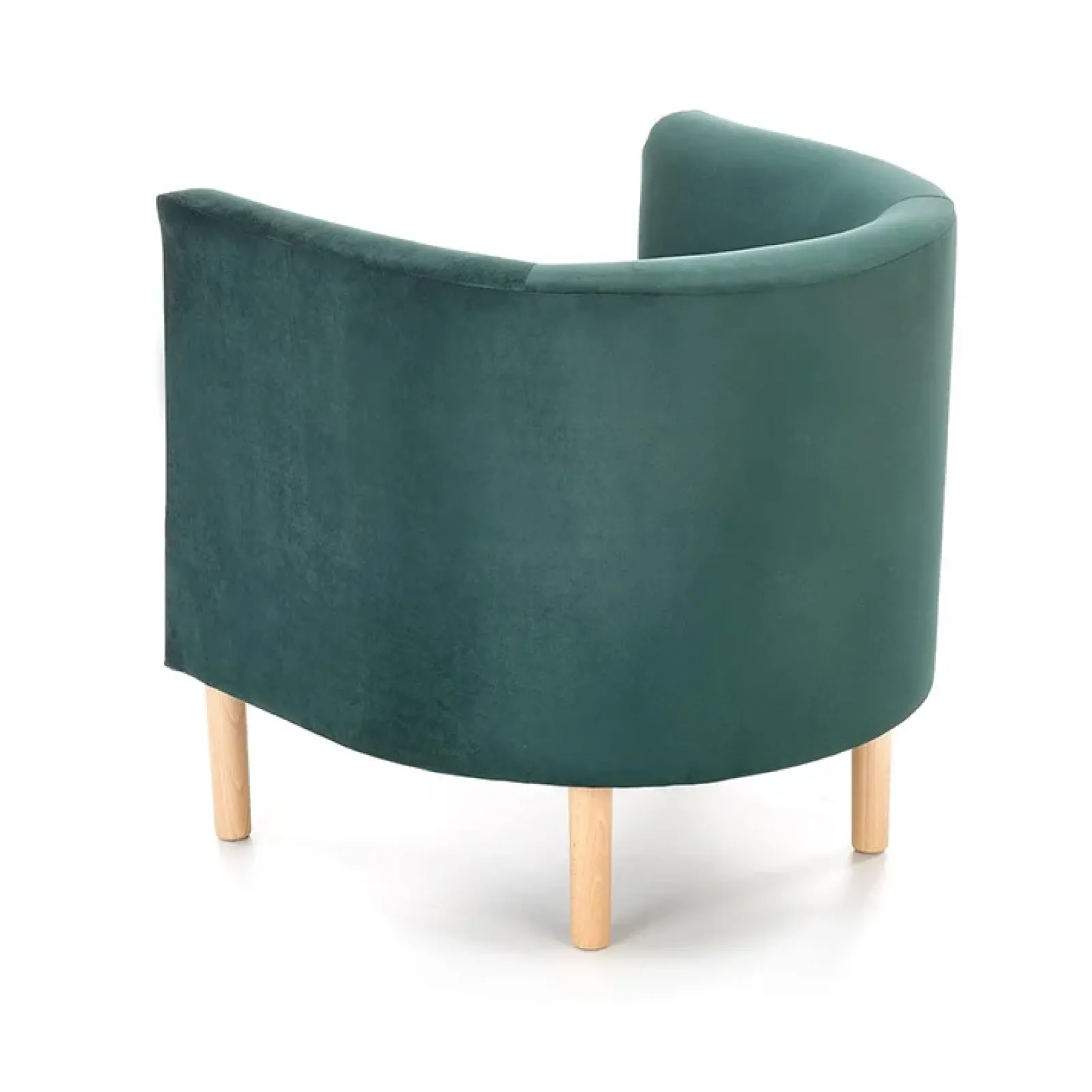 Garnero Arredamenti Poltrone Design|Poltrone Relax-Poltrona soggiorno in tessuto verde scuro rovere Macao