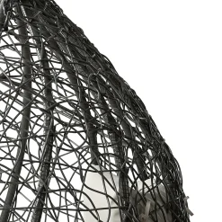 Garnero Arredamenti Dondoli Da Giardino|Poltrone Da Giardino-Poltrona sospesa 2 posti da giardino 120x200h cm grigio con cuscini Ibisco Grigio scuro - Grigio chiaro