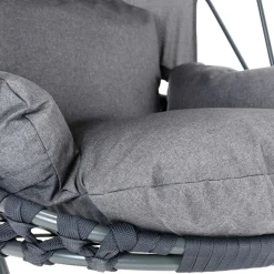 Garnero Arredamenti Dondoli Da Giardino|Poltrone Da Giardino-Poltrona sospesa a dondolo da giardino 136x196h cm grigio Flora