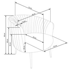 Garnero Arredamenti Poltrone Design|Poltrone Sala D'attesa-Poltroncina design in velluto con gambe oro Romance Nero