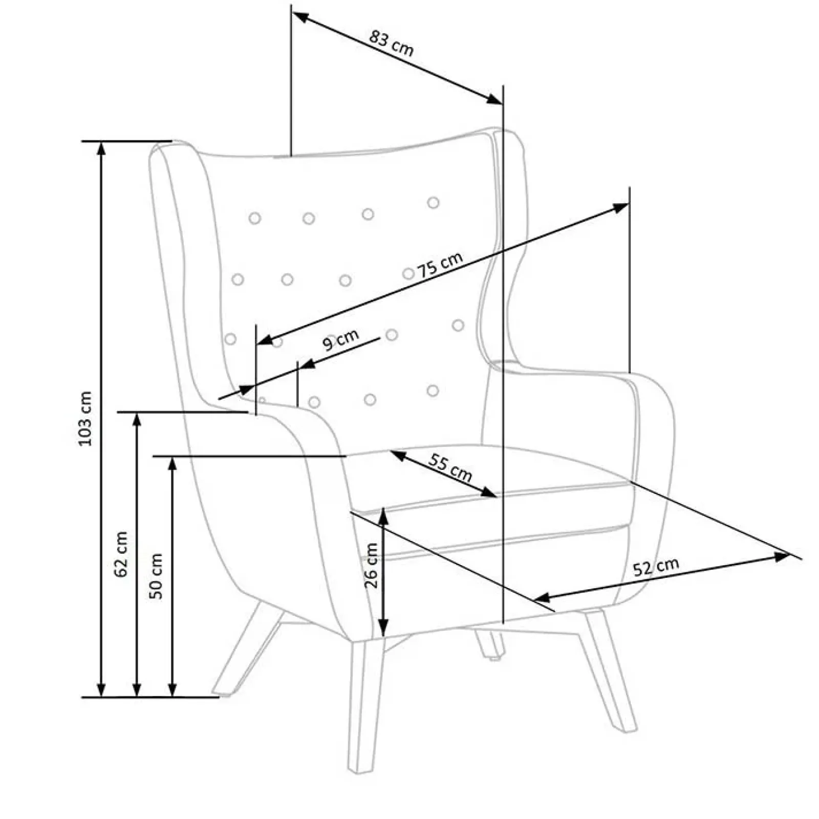 Garnero Arredamenti Poltrone Design|Poltroncine Imbottite-Poltroncina imbottita in velluto giallo legno naturale Seven