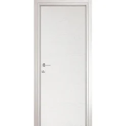 Garnero Arredamenti Porte-Porta battente reversibile per interni 80x210h cm Niagara Bianco Frassinato