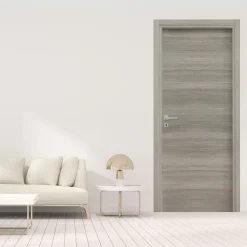Garnero Arredamenti Porte-Porta battente reversibile per interni 90x210h cm Niagara Rovere Grigio