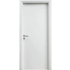 Garnero Arredamenti Porte-Porta battente reversibile per interni 70x210h cm bianca Niagara Bianco Opaco