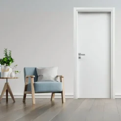 Garnero Arredamenti Porte-Porta battente reversibile per interni 80x210h cm bianca Niagara Bianco Opaco