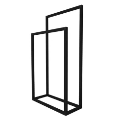 Garnero Arredamenti Accessori Bagno-Portasciugamani da bagno 50x89cm metallo nero Yapen