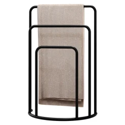 Garnero Arredamenti Accessori Bagno-Portasciugamani da bagno 50x75h cm 3 livelli nero Marinella
