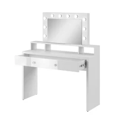 Garnero Arredamenti Scrivanie Per Ragazzi|Toeletta Trucco-Postazione trucco con specchio 120x136cm bianco Child