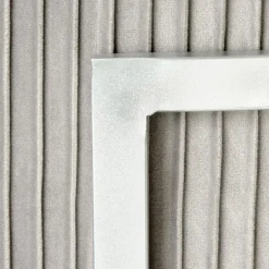 Garnero Arredamenti Pouf-Pouf da salotto contenitore in velluto chiaro Franklin Grigio