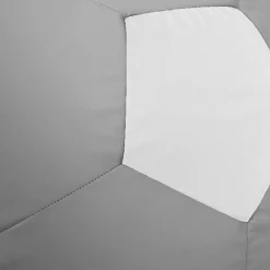 Garnero Arredamenti Pouf-Pouf poltrona sacco palla da calcio ecopelle grigio bianco Lionel Grigio - Bianco