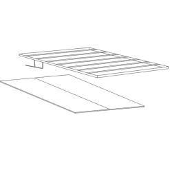 Garnero Arredamenti Rete Materasso|Rete Materasso-Rete contenitore per letto matrimoniale160x195cm a doghe Xilos