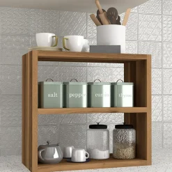 Garnero Arredamenti Scaffali E Dispense-Scaffale da cucina 44x40h cm moderno Grecia Noce