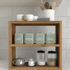 Garnero Arredamenti Scaffali E Dispense-Scaffale da cucina 44x40h cm moderno Grecia Noce