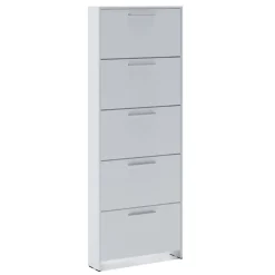 Garnero Arredamenti Scarpiere E Cassepanche|Scarpiere-Scarpiera ingresso 69x187h cm bianco opaco Benton