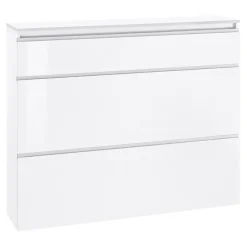 Garnero Arredamenti Scarpiere E Cassepanche|Scarpiere-Scarpiera ingresso 120x108h cm 2 ante Eclisse Bianco Lucido