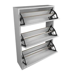 Garnero Arredamenti Scarpiere E Cassepanche|Scarpiere-Scarpiera ingresso 74x110h cm moderna bianco Palmaria Bianco Opaco