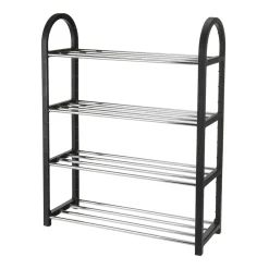 Garnero Arredamenti Scarpiere E Cassepanche|Scarpiere-Scarpiera ingresso 50x65h cm 4 ripiani Lavinia Nero